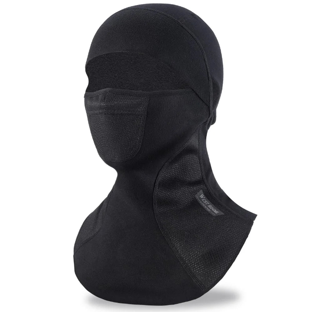 WEST BIKING YP0201407 Breathable Warm Hood Motorcycle Helmet Mask Full Face Mask for Winter Riding - 1