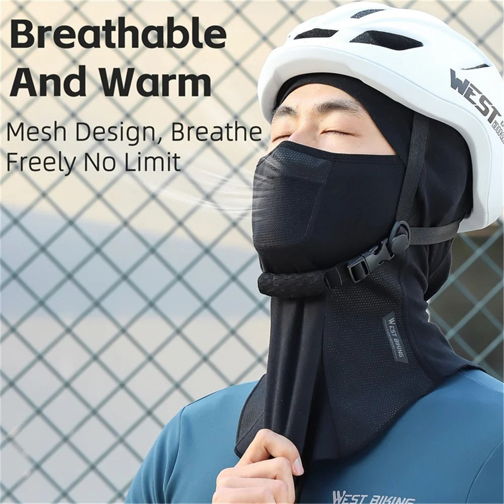 WEST BIKING YP0201407 Breathable Warm Hood Motorcycle Helmet Mask Full Face Mask for Winter Riding - 4