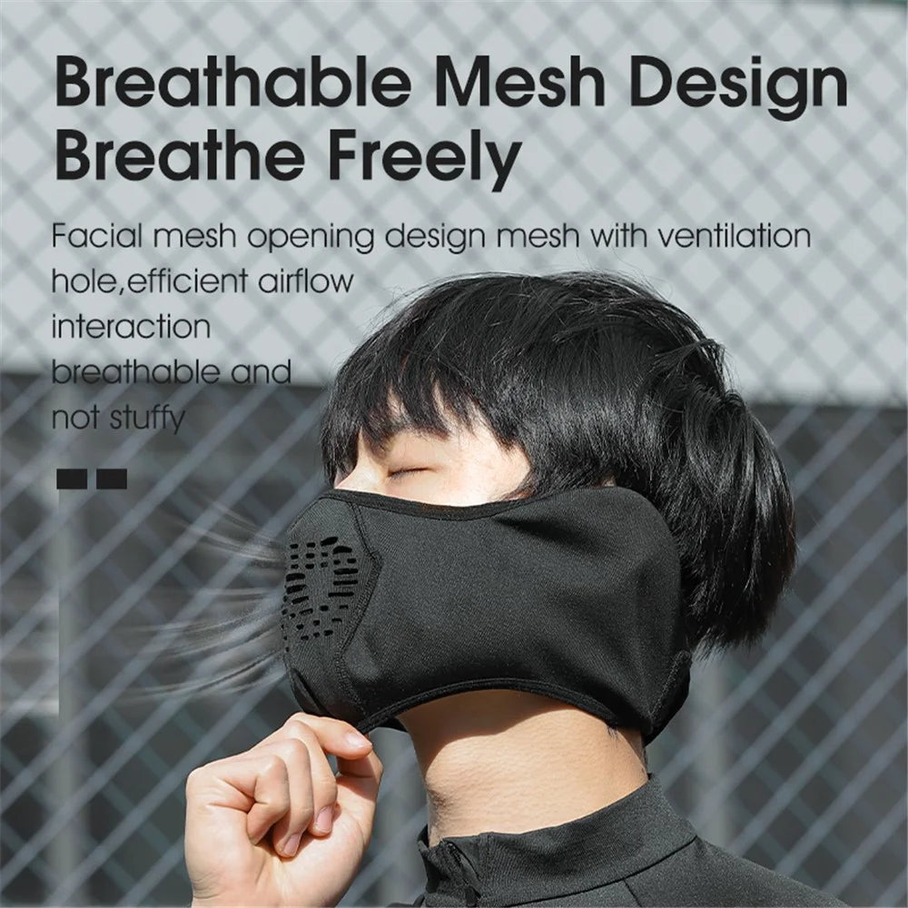 WEST BIKING YP0201414 Winter Cycling Motorcycle Mask Warm Fleece Face Cover - 4