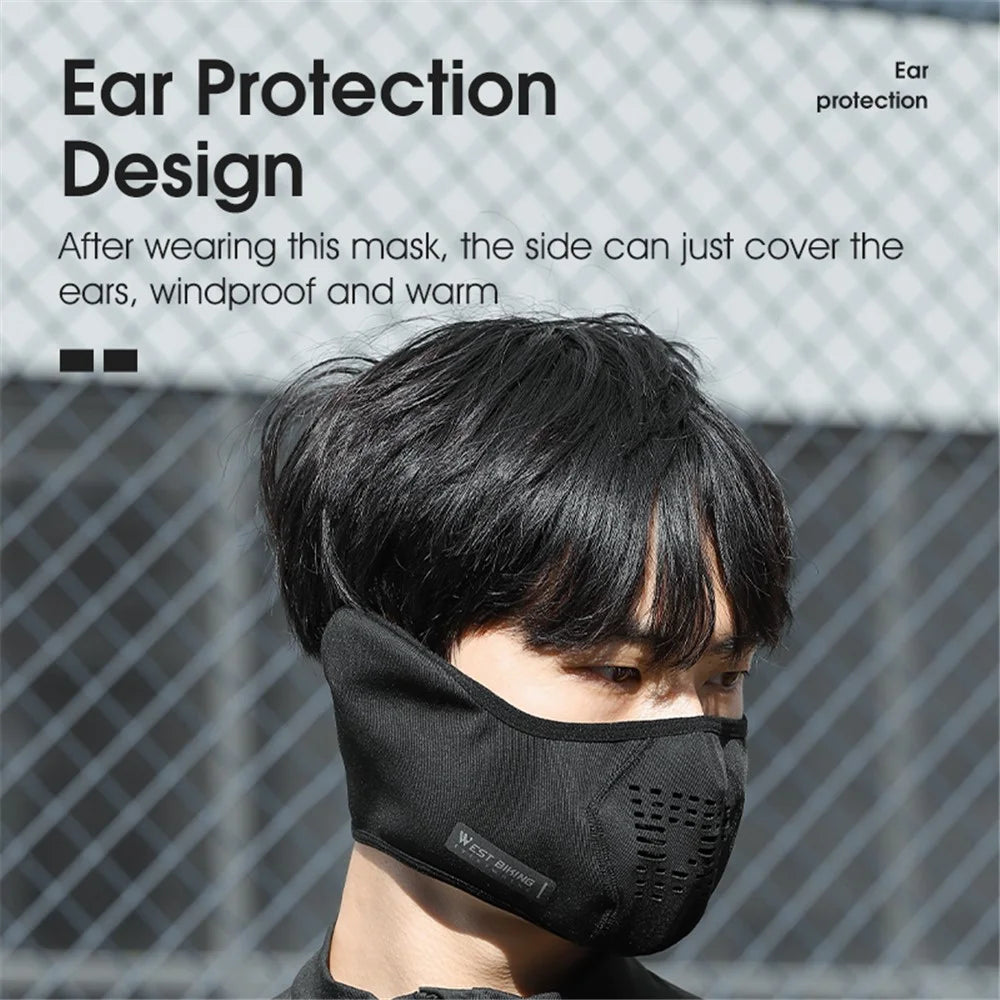 WEST BIKING YP0201414 Winter Cycling Motorcycle Mask Warm Fleece Face Cover - 6