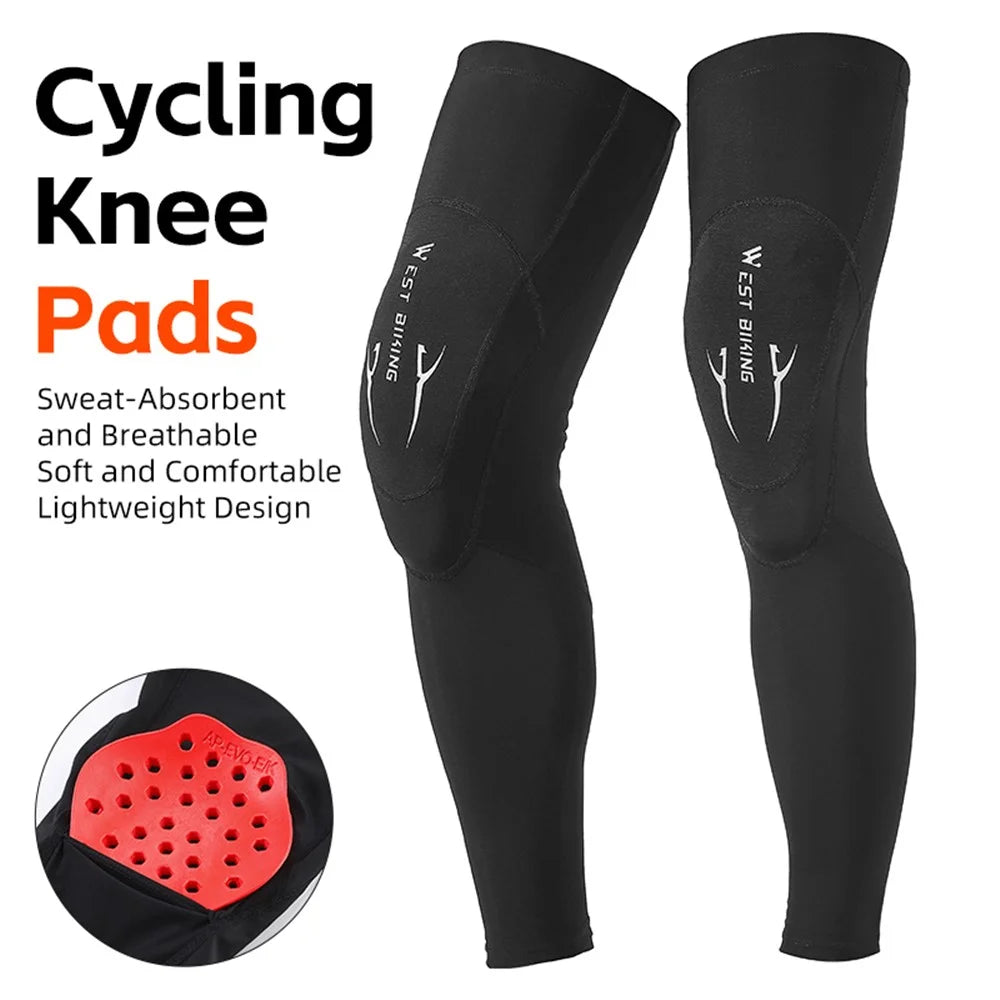 WEST BIKING YP0213079 Elastic Cycling Leg Cover Anti-slip Protective Sleeve - 2