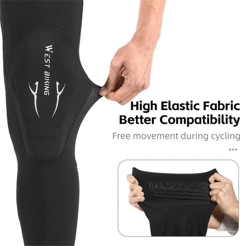 WEST BIKING YP0213079 Elastic Cycling Leg Cover Anti-slip Protective Sleeve - 6