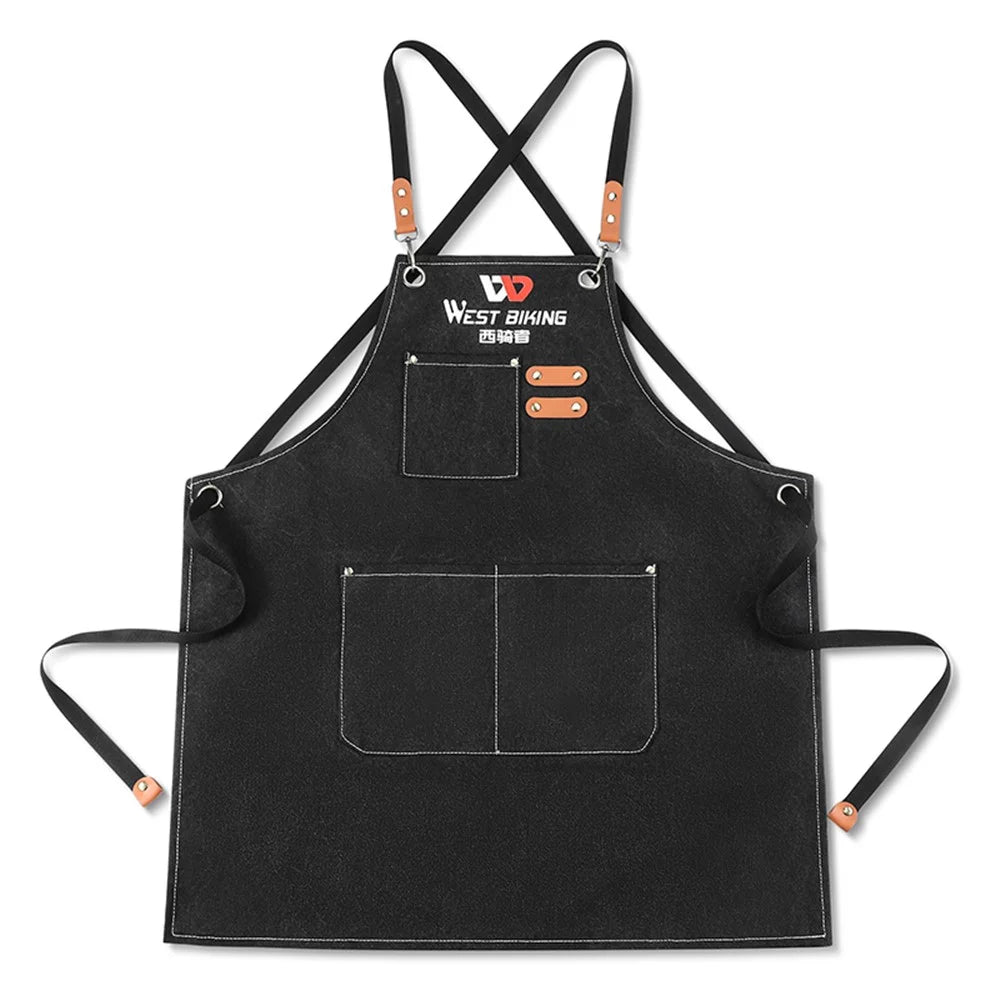 WEST BIKING YP0719379 Canvas Woodworking Apron for Woodworkers, Mechanics - 1