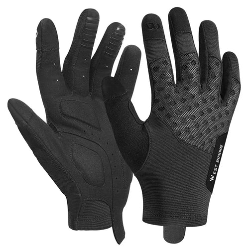 WEST BIKING YP0211245 Touch Screen Non-slip Cycling Gloves Shock-absorbing Mittens - M - 1