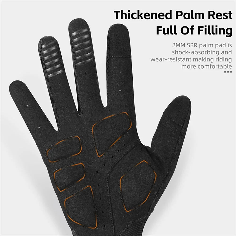 WEST BIKING YP0211245 Touch Screen Non-slip Cycling Gloves Shock-absorbing Mittens - M - 6