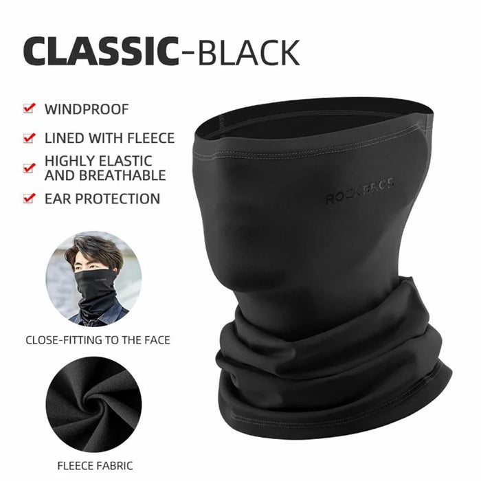 ROCKBROS LF70694 Winter Windproof Face Mask Multi-function Neck Gaiter Headband - Black - 2