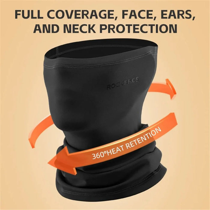 ROCKBROS LF70694 Winter Windproof Face Mask Multi-function Neck Gaiter Headband - Black - 3