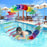 JZ123456 Inflatable Water Wheel Roller Pool Floats Toy for Beach Lawn, 100x65x60cm - 3
