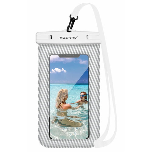 PICTET.FINO RH17 Waterproof Dry Bag for 8.2-inch Phone Floating Sponge Design IPX8 Phone Pouch - Grey - 1