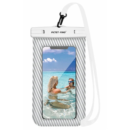 PICTET.FINO RH17 Waterproof Dry Bag for 8.2-inch Phone Floating Sponge Design IPX8 Phone Pouch - Grey - 1