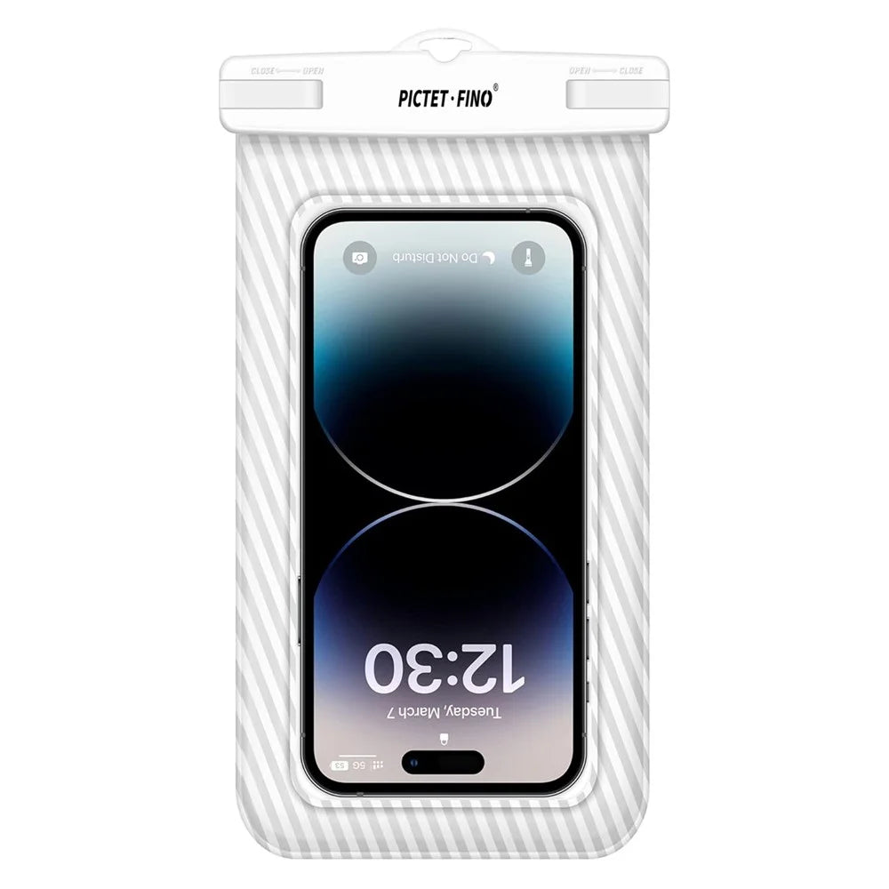 PICTET.FINO RH17 Waterproof Dry Bag for 8.2-inch Phone Floating Sponge Design IPX8 Phone Pouch - Grey - 7