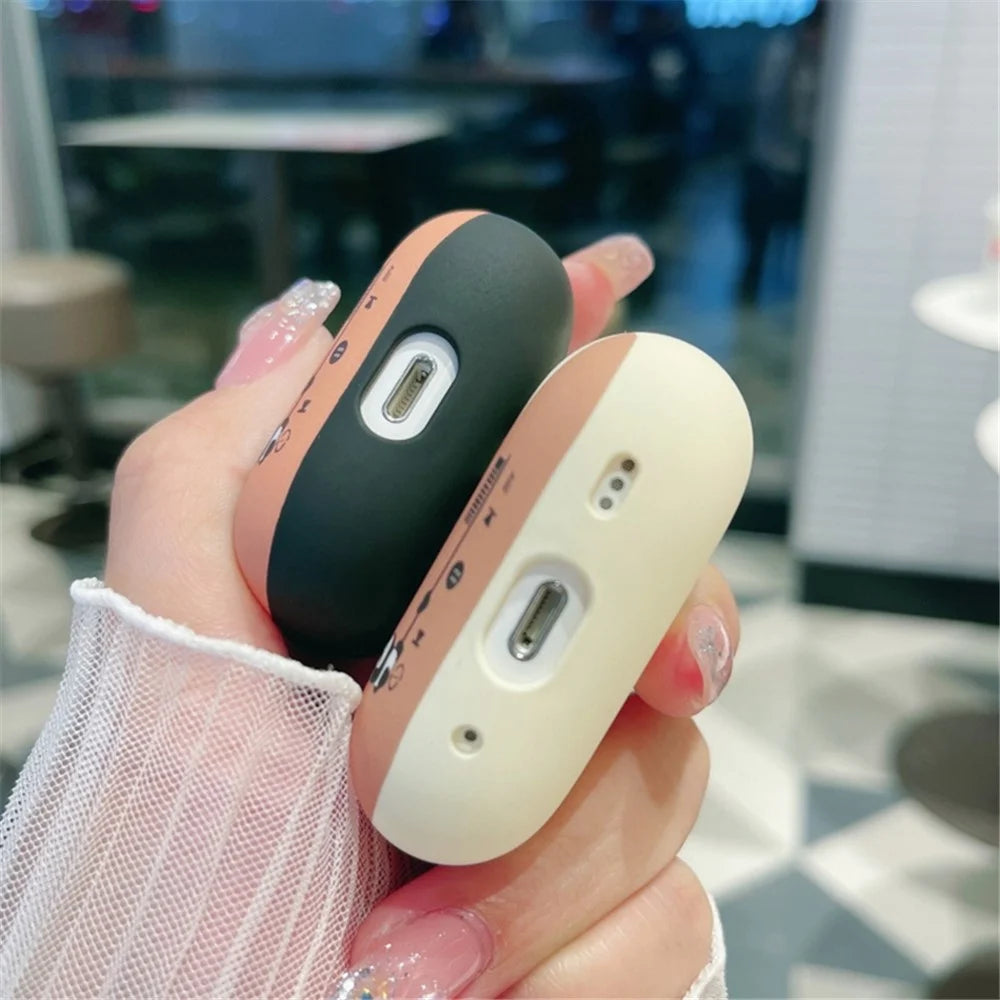 For AirPods with Charging Case (2016)  /  (2019)  /  AirPods with Wireless Charging Case (2019) TPU Cover Earphone Case - Black - 3