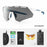 ROCKBROS SP246 Cycling Glasses Outdoor Windproof Eyeglasses Eye Protection Goggles, 4 Lens - White Frame - 2