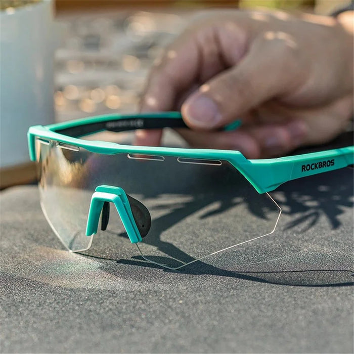 ROCKBROS SP246 Cycling Glasses Outdoor Windproof Eyeglasses Eye Protection Goggles, 4 Lens - White Frame - 3