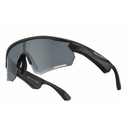 ROCKBROS SP251 Outdoor Cycling Fishing Bluetooth-compatible Call Music Eyeglasses Eye Protection Outdoor Glasses - Polarized Grey Lens - 1