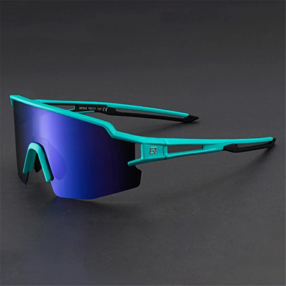 ROCKBROS SP204 Bicycle Glasses UV400 Cycling Glasses Bike Fishing Sunglasses - Lake Blue - 1