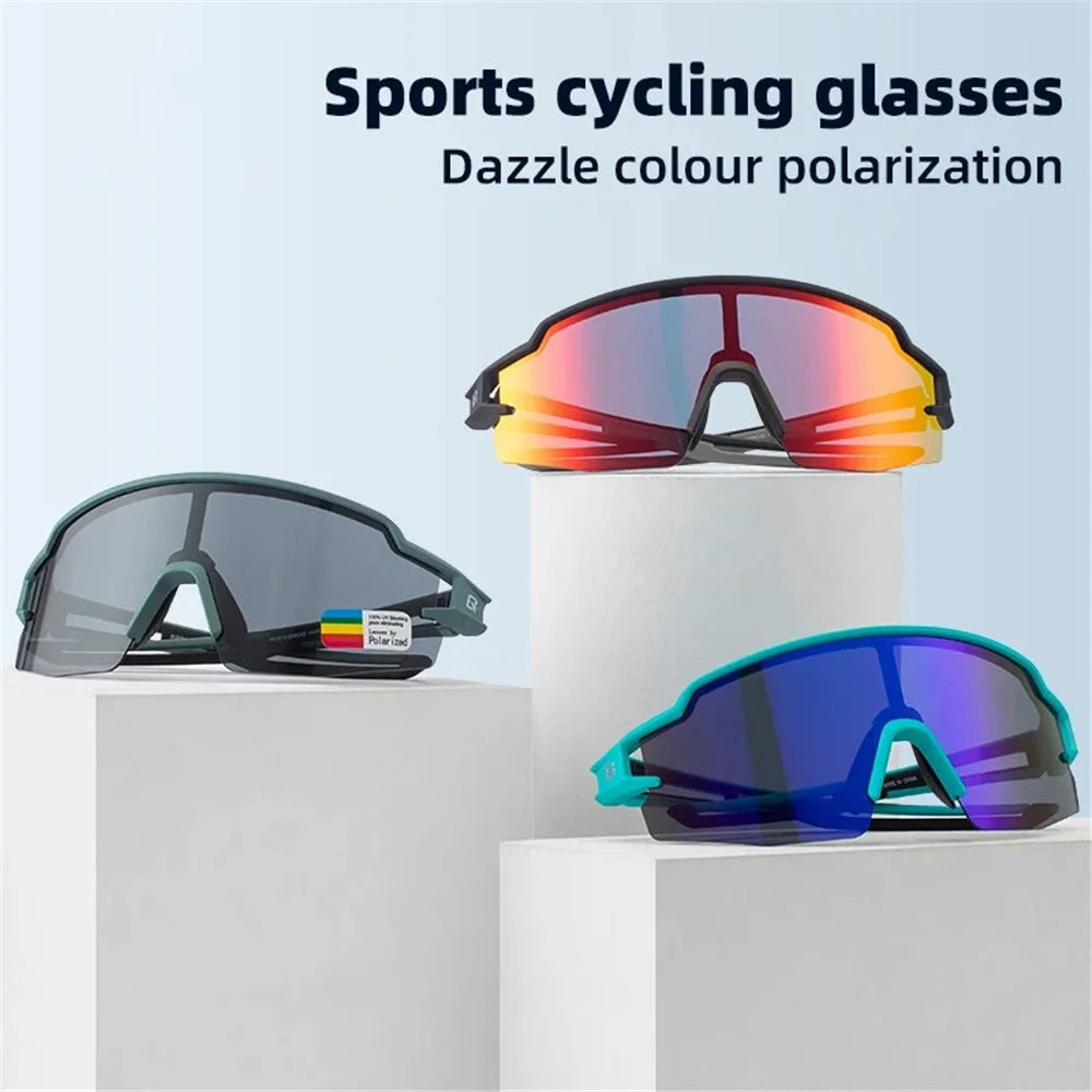 ROCKBROS SP204 Bicycle Glasses UV400 Cycling Glasses Bike Fishing Sunglasses - Lake Blue - 2