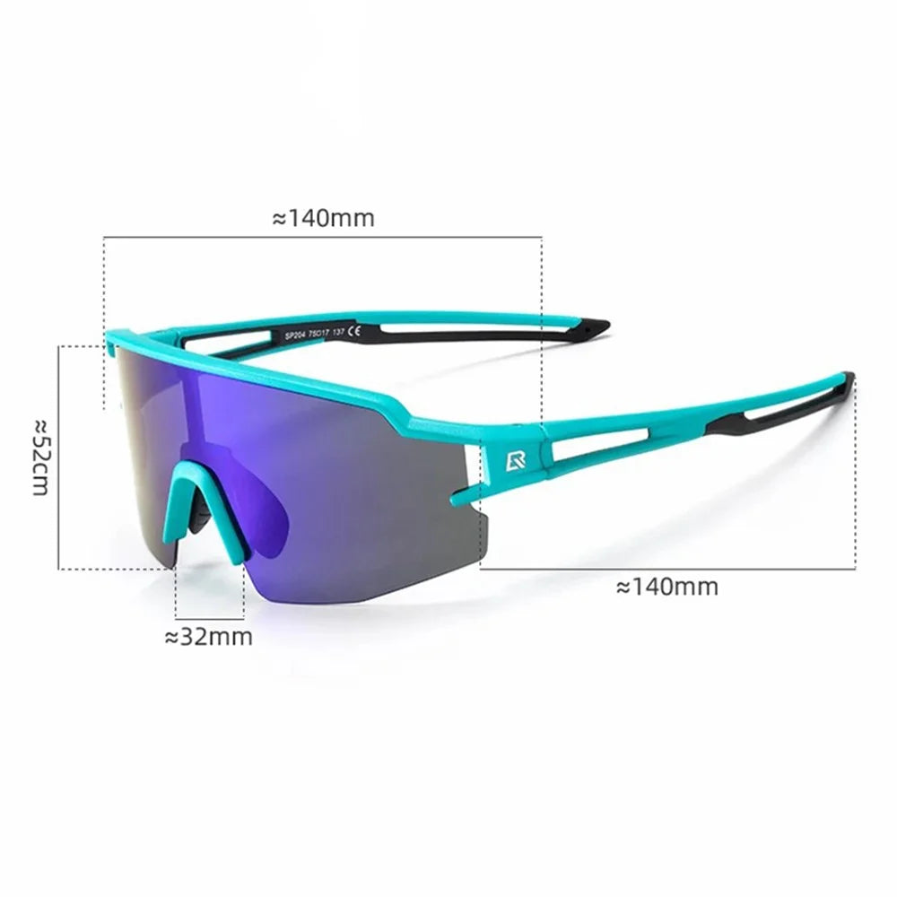 ROCKBROS SP204 Bicycle Glasses UV400 Cycling Glasses Bike Fishing Sunglasses - Lake Blue - 6