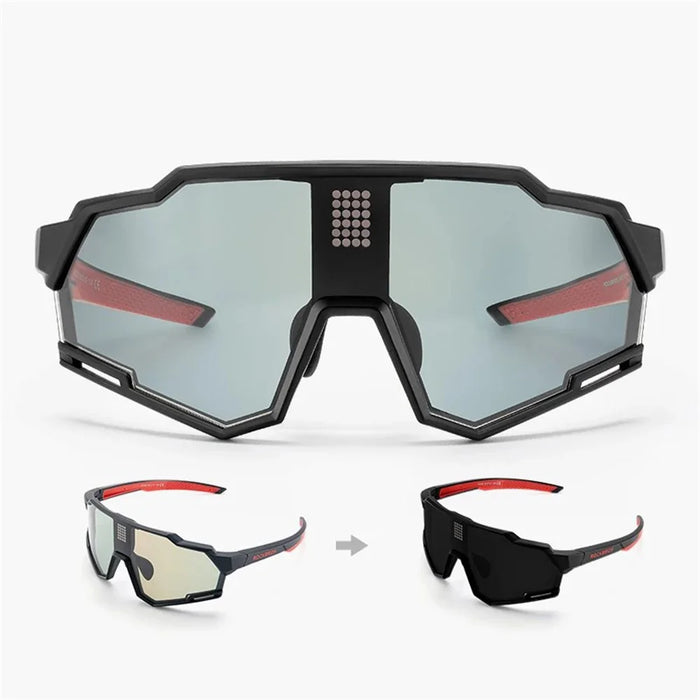ROCKBROS SP280 Smart Chip Photochromic Polarized Eyeglasses Outdoor Cycling Hiking Glasses - 2