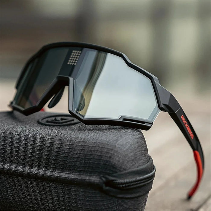 ROCKBROS SP280 Smart Chip Photochromic Polarized Eyeglasses Outdoor Cycling Hiking Glasses - 7