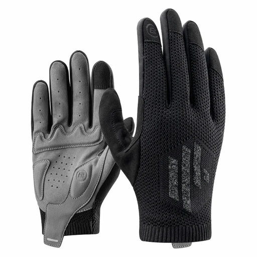ROCKBROS S338 Men Cycling Gloves Road Bike Touch Screen Full Finger Knitted Mittens - S - 1