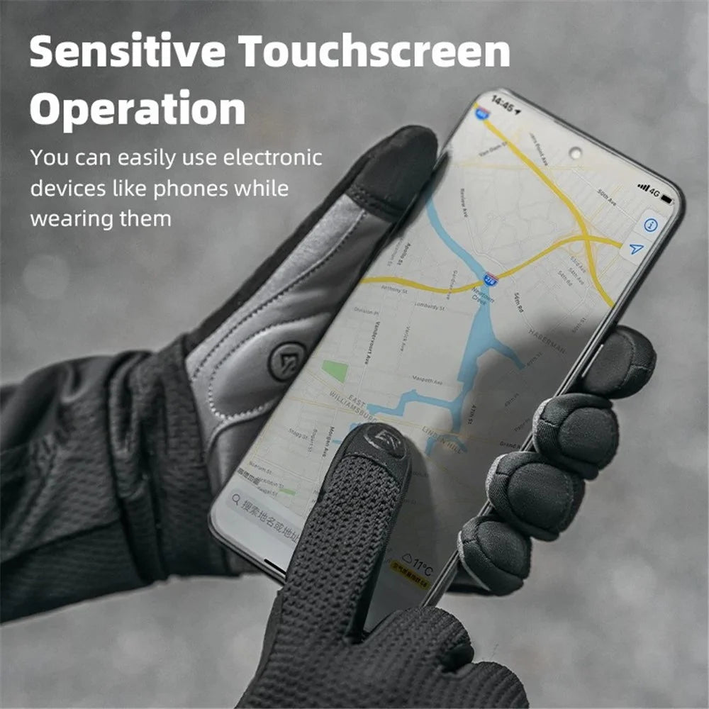 ROCKBROS S338 Men Cycling Gloves Road Bike Touch Screen Full Finger Knitted Mittens - S - 3