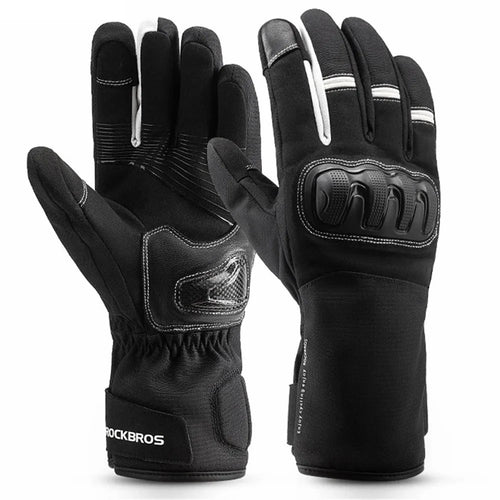 ROCKBROS MT023 Motorcycle Gloves Full Finger Touch Screen Men Windproof Mittens - S - 1