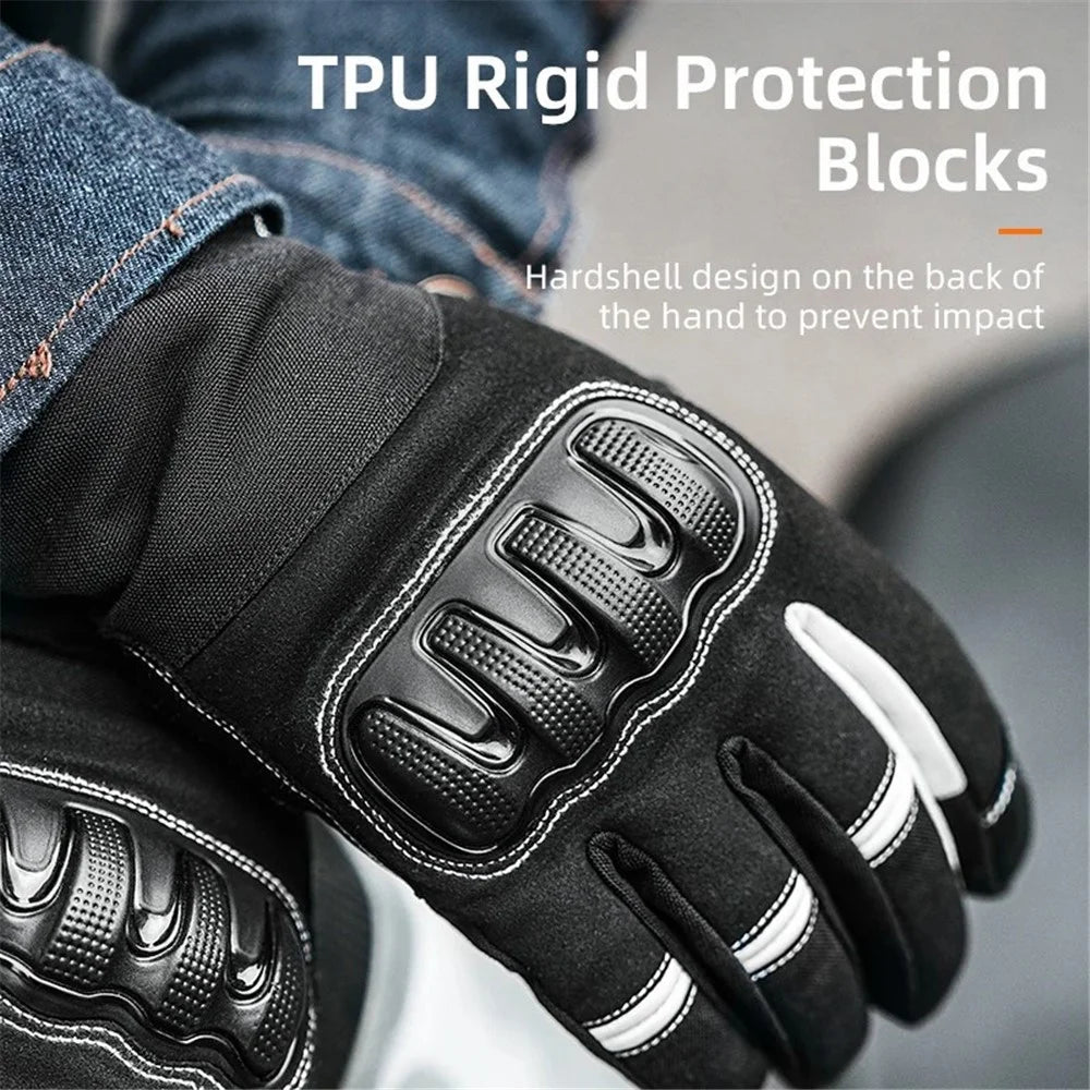 ROCKBROS MT023 Motorcycle Gloves Full Finger Touch Screen Men Windproof Mittens - S - 3