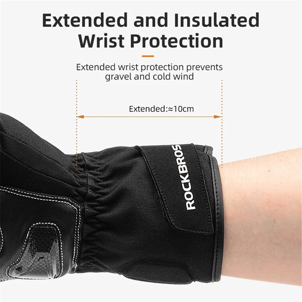 ROCKBROS MT023 Motorcycle Gloves Full Finger Touch Screen Men Windproof Mittens - S - 5