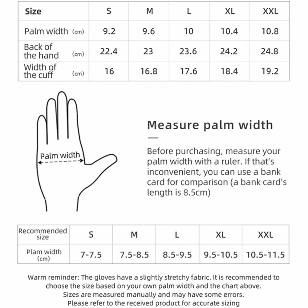 ROCKBROS MT025 1 Pair Outdoor Cycling Gloves Anti-skid Touch Screen Full Finger Gloves - Black / S - 7