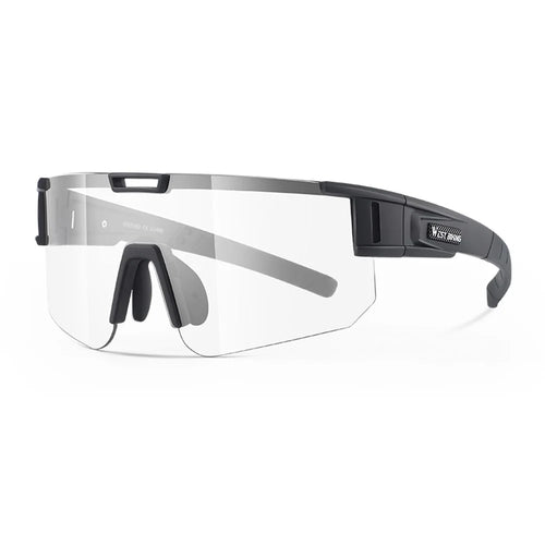 WEST BIKING YP0703162 Photochromic Cycling Sunglasses Unisex Outdoor Windproof Goggles - Black - 1