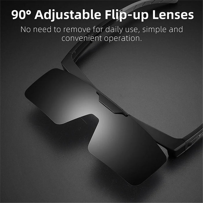 WEST BIKING YP0703158 Night Vision Lens Flip Up Glasses Night Cycling Driving Goggles - Cyan - 3