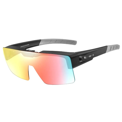 WEST BIKING YP0703160 Photochromic Lens Flip Up Glasses Outdoor Cycling Driving Sunglasses - Black - 1