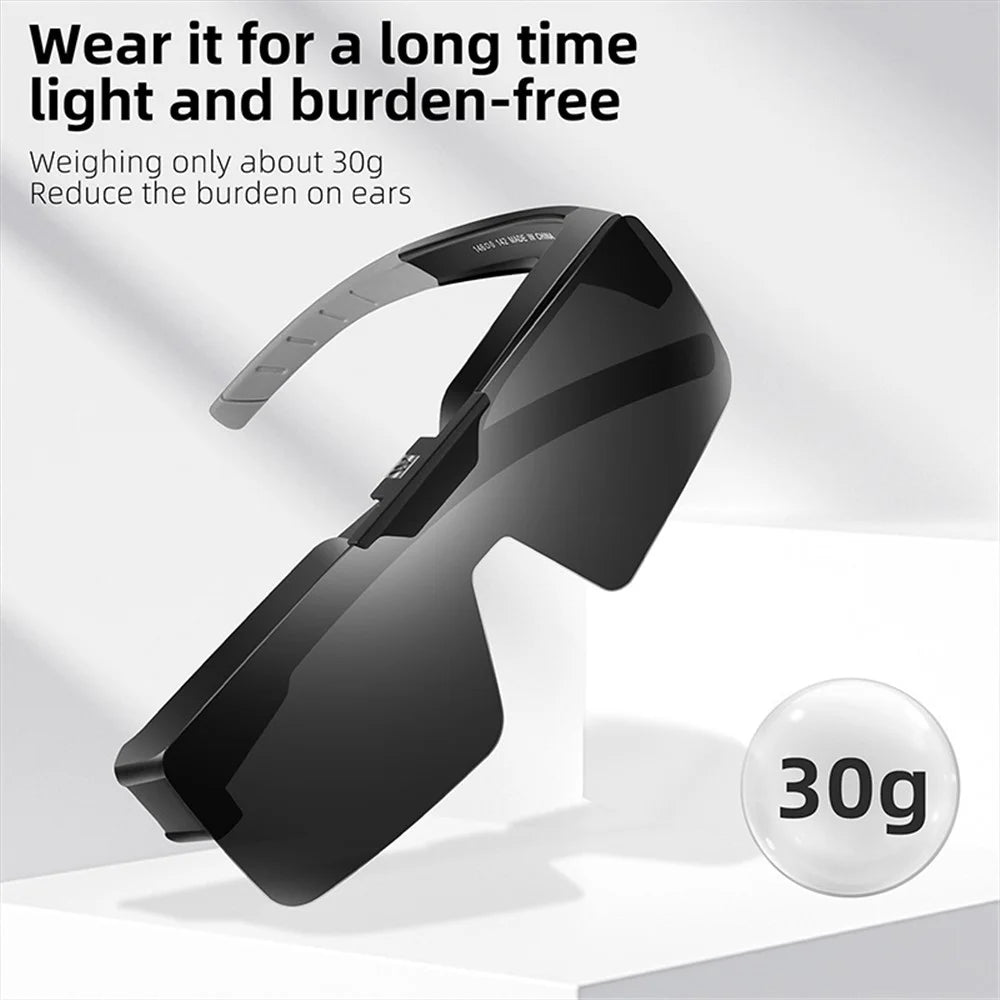 WEST BIKING YP0703160 Photochromic Lens Flip Up Glasses Outdoor Cycling Driving Sunglasses - Black - 4