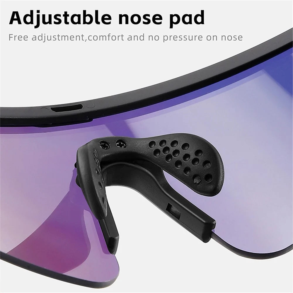 WEST BIKING Colorful Coating Lens Cycling Running Glasses Men Women Outdoor Sunglasses - Black+Orange - 6