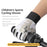 WEST BIKING YP0211249 1 Pair Kids Anti-slip Bike Cycling Gloves Shock Absorption Breathable Full Finger Gloves - Grey+White S - 2