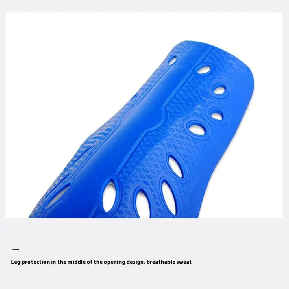 LINTORE WCLT136 1 Pair EVA+PP Double Layer Slip-In Shin Pads Soccer Sports Leg Protector for Adult - Blue - 3