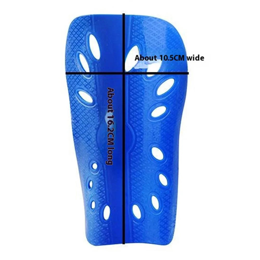 LINTORE WCLT136 1 Pair EVA+PP Double Layer Slip-In Shin Pads Soccer Sports Leg Protector for Adult - Blue - 7