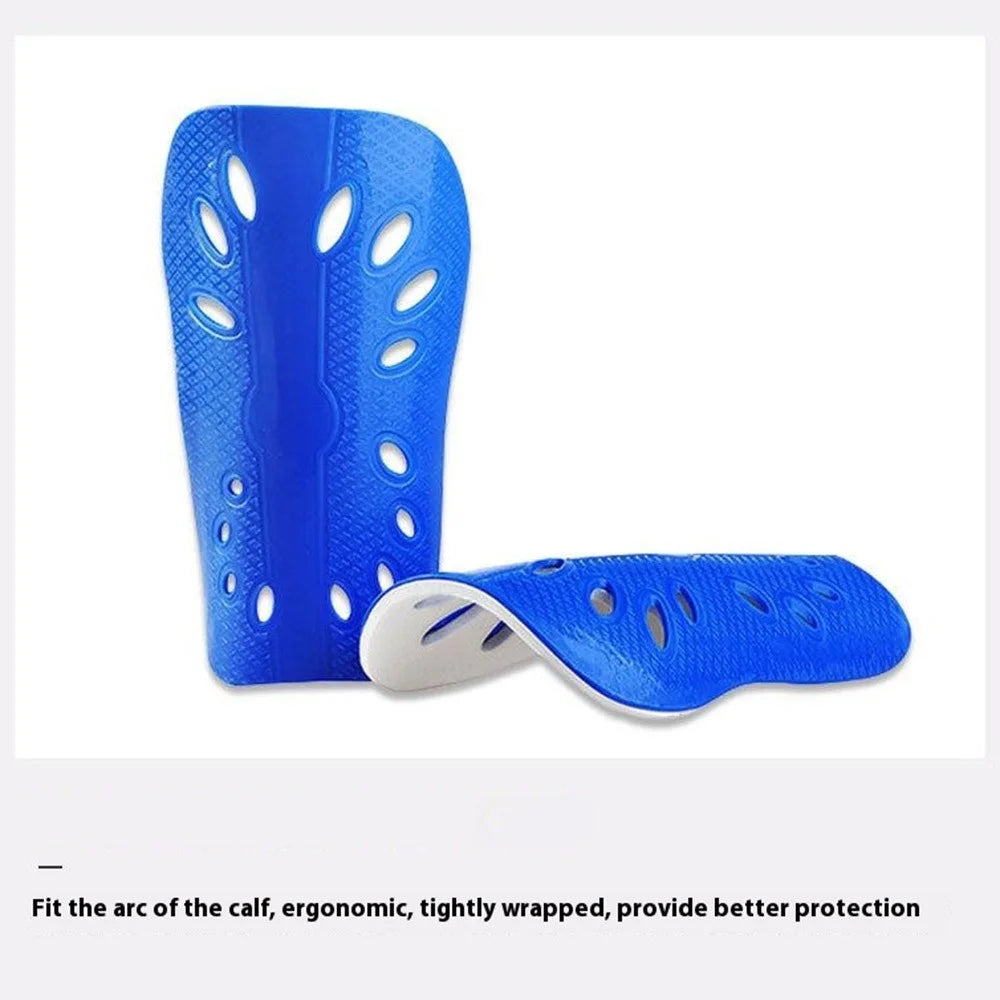 LINTORE WCLT136 1 Pair EVA+PP Double Layer Slip-In Shin Pads Soccer Sports Leg Protector for Children - Blue - 2