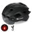 WEST BIKING Cycling Safety Helmet Outdoor Motorcycle Bicycle Removable Taillight Helmet Lens Visor Goggles - Black - 1