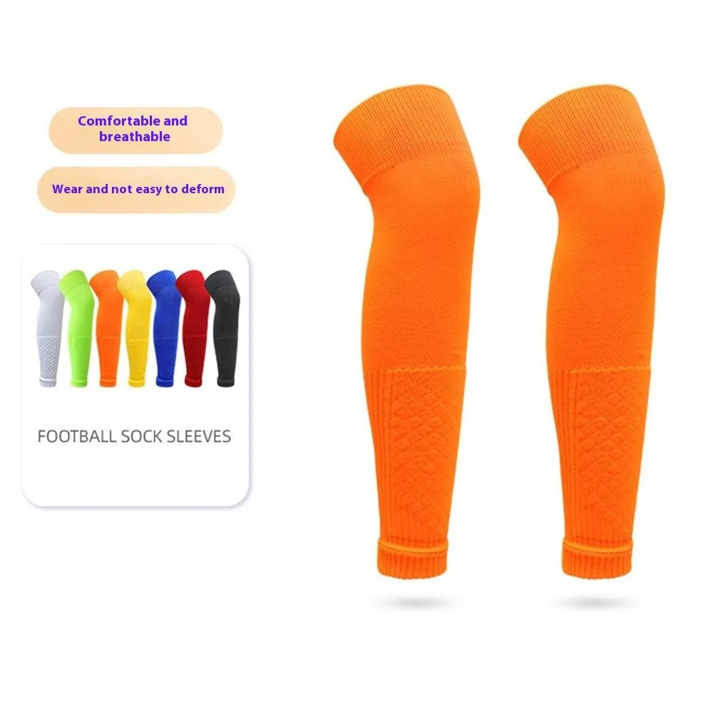 LINTORE 1 Pair Soccer Compression Leg Sleeves M Size Children Sports Sweat-Wicking Calf Sleeves - Black - 5