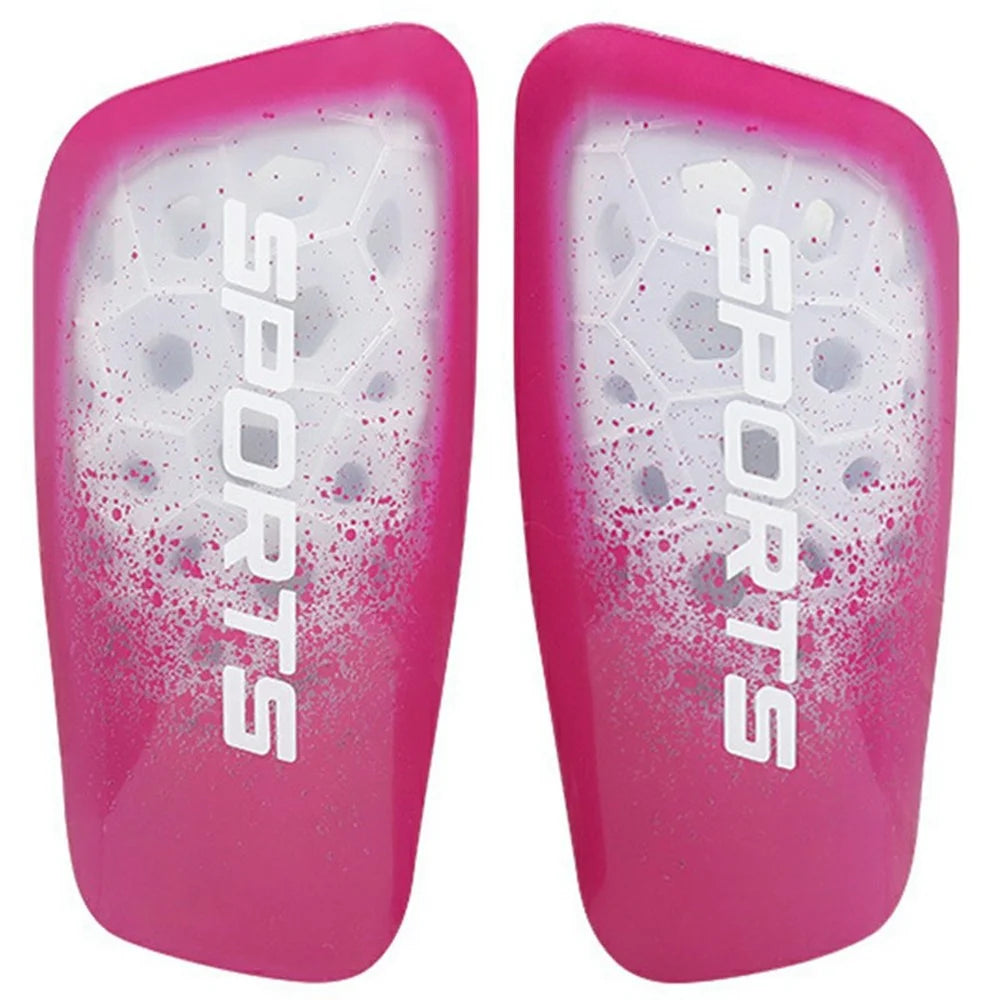 LINTORE 1 Pair Soccer Shin Guards Professional Player Long Socks Inserts Football Training Leg Protectors, Size L - Rose - 1