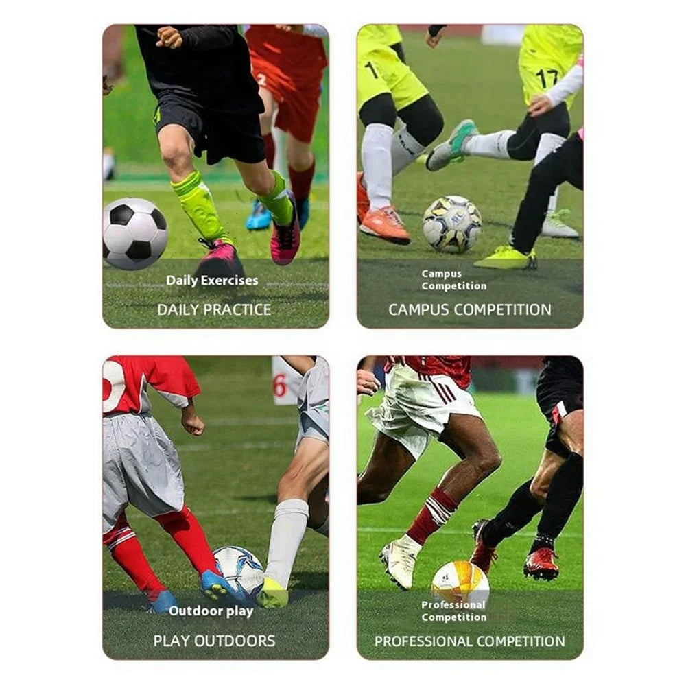 LINTORE 1 Pair Soccer Shin Guards Professional Player Long Socks Inserts Football Training Leg Protectors, Size L - Rose - 3