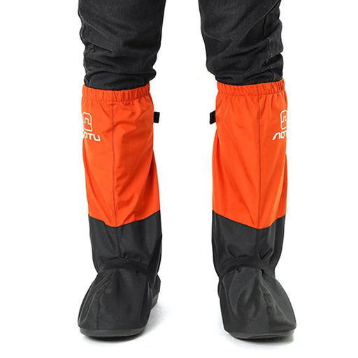 AOTU 1 Pair 240T Pongee Windproof Snow-proof Leg Gaiters Outdoor Climbing Skiing Shoe Cover - Orange / L - 2