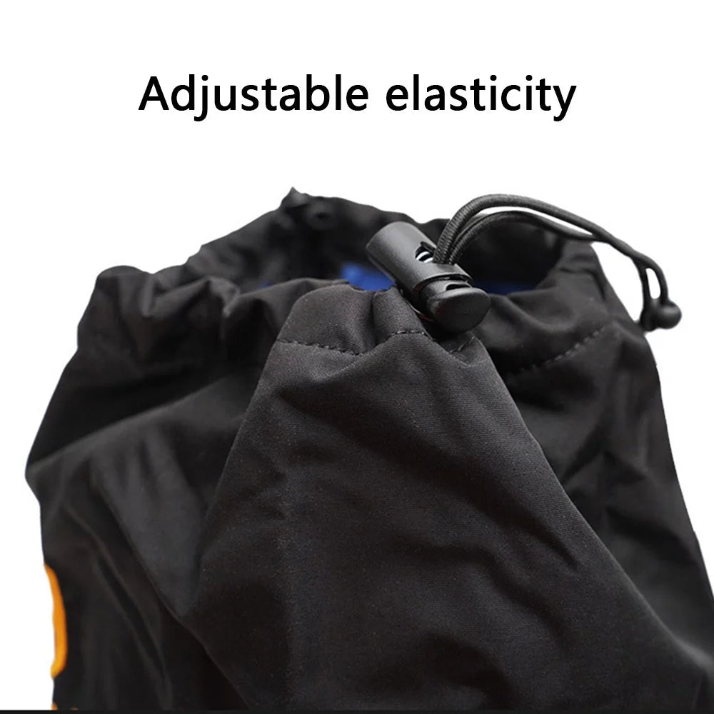 AOTU 1 Pair Anti-slip TPE+Manganese Steel Crampons + 210D Oxford Cloth Leg Gaiters Snow Walking Shoes Accessories - 6