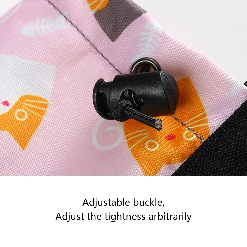 AOTU 1 Pair Waterproof Snow-proof Leg Gaiters Kids Outdoor Climbing Skiing Calf Cover - L / Pink Cat Pattern - 7