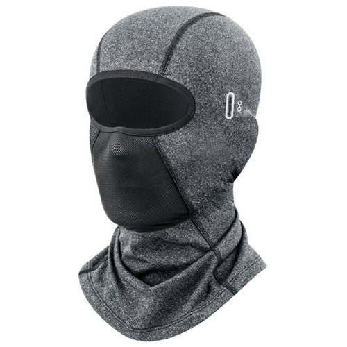 Motorcycle Face Mask Windproof Balaclava Winter Warm Ski Mask with Glasses Hole for Outdoor Cycling - Grey - 1