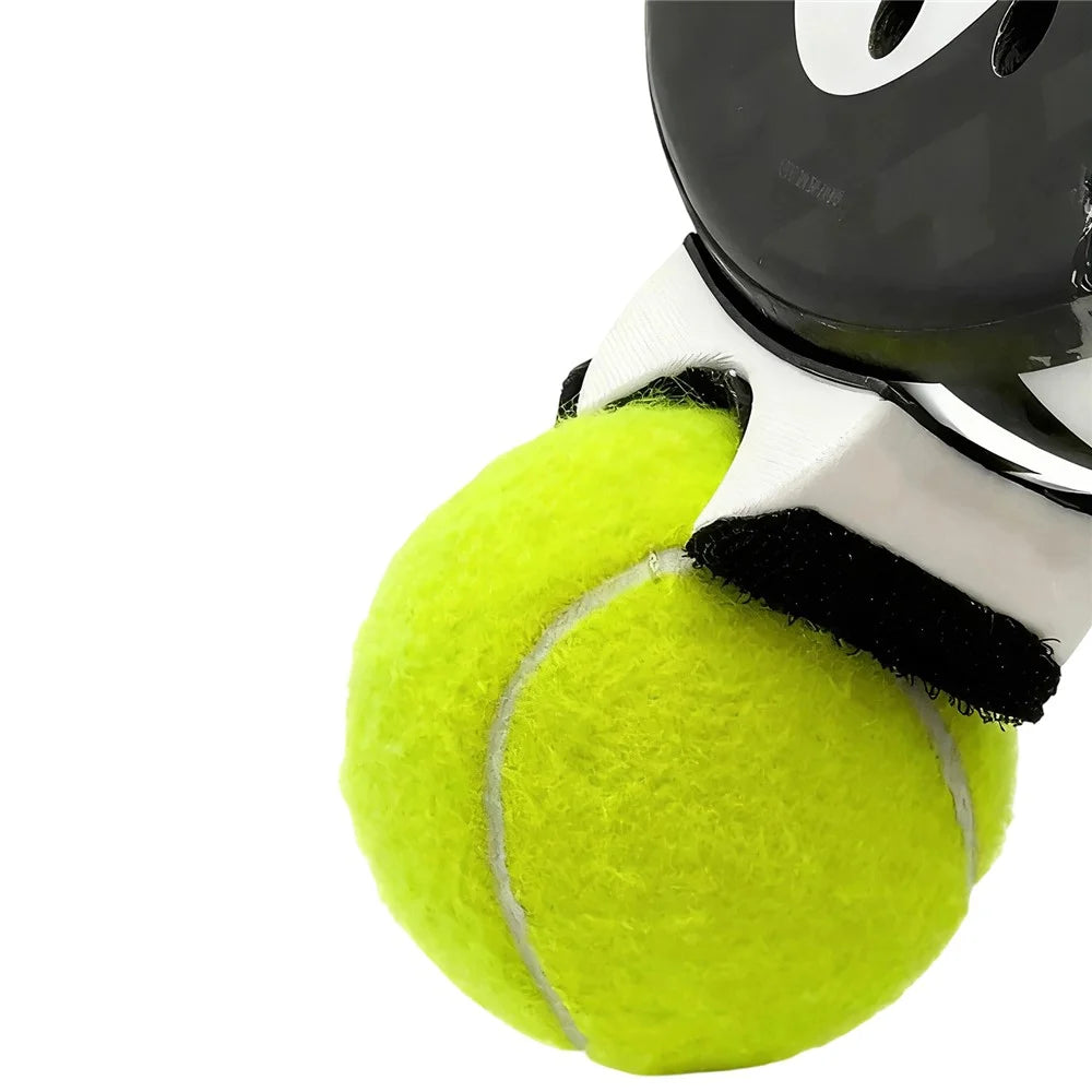 Portable Tennis Ball Picker with Curved Grip Ball Retriever Pickup Device Ball Quick Collecting Accessory - White - 3