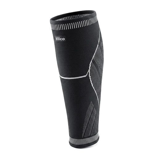 VILICO AB192 1Pc Calf Compression Sleeve Anti-Collision Leg Guard for Running Football Basketball - Black/M - 1