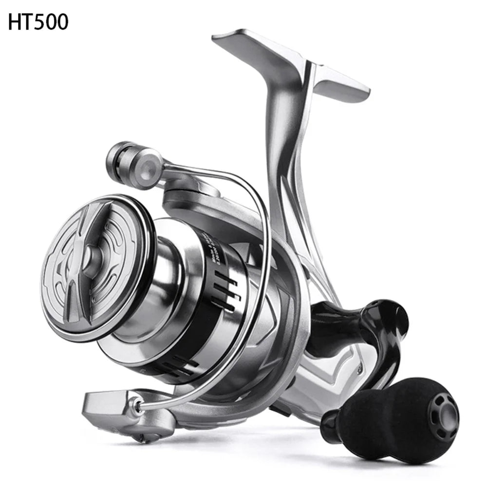 TAKUMI-S HT500 Fishing Reel 5.2:1 Gear Ratio Metal Spinning Reel (Gourd Shape Handle Mini Type) - 1